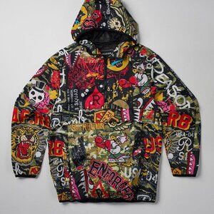 Reason Brand jacket Bomb squad Military pullover anorak hoodie Mens size S NWT